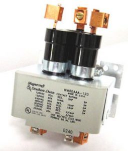 35 Amp, 2 POLE MERCURY CONTACTOR, 120 VAC COIL