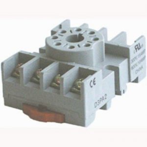 4 POLE SOCKET for BLADE STYLE MINI RELAYS, DIN-RAIL or PANEL MOUNT