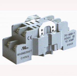 4 POLE SOCKET for BLADE STYLE MINI RELAYS, DIN-RAIL or PANEL MOUNT